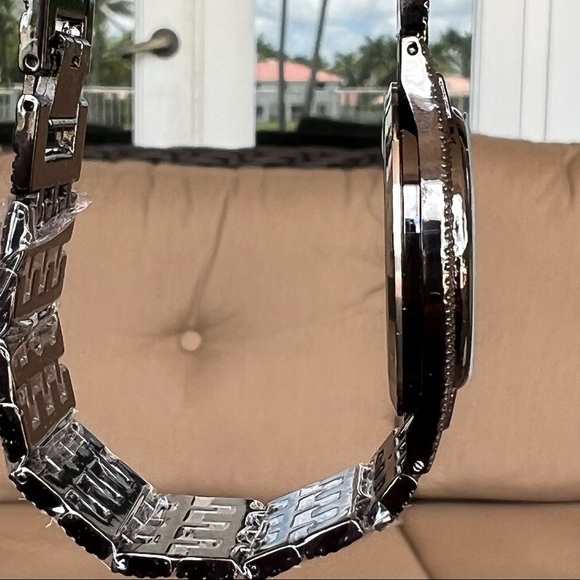 STRADA Dark Silvertone Watch with Stainless Back - Picture 5 of 10